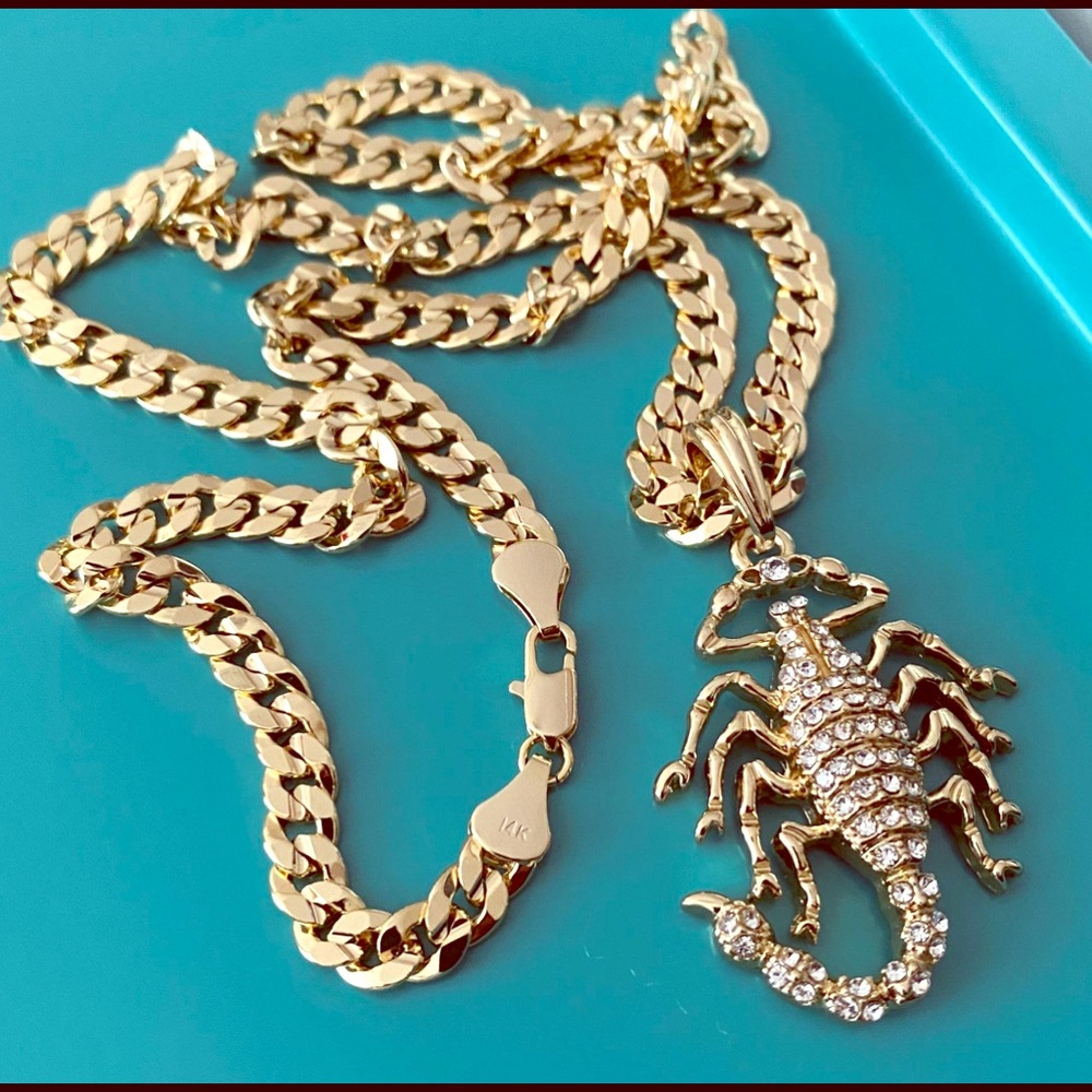 Cuban gold filled necklace